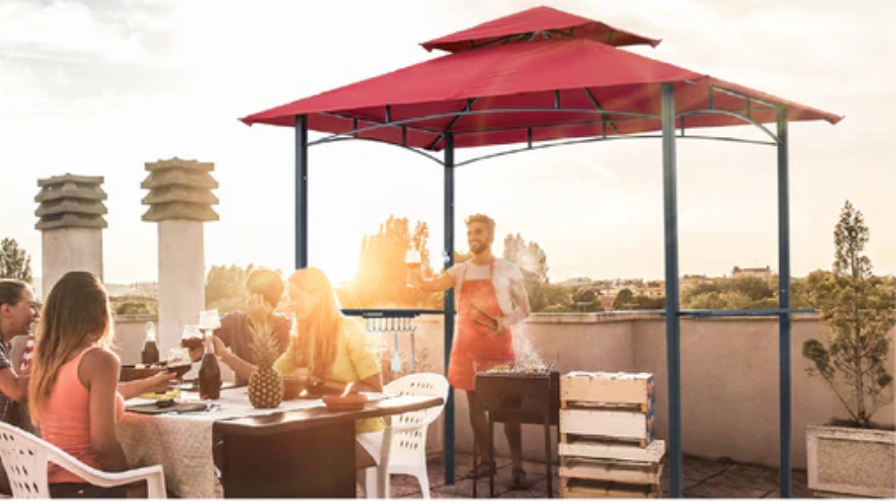 ABCCANOPY 8x5 Grill Gazebo Shelter for BBQ with LED Light – Installation Guide