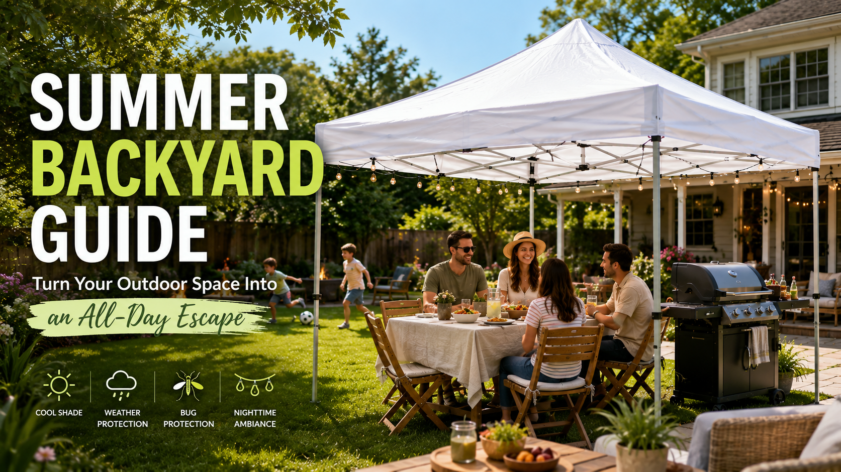 ABCCANOPY Summer Backyard Guide: Turn Your Outdoor Space Into an All-Day Escape