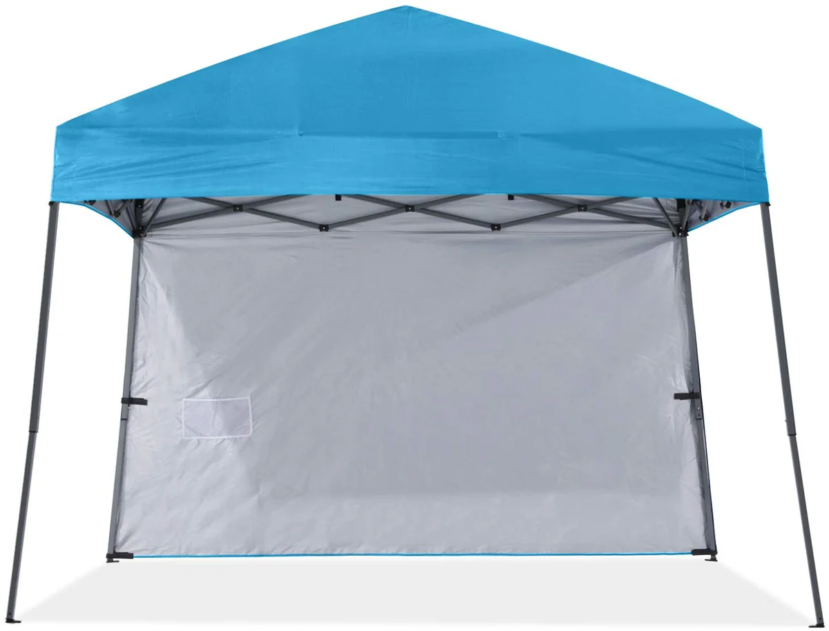 ABCCANOPY Outdoor Slant Beach Camping Canopy Tent with 1 Sun Wall - 8x8, 10x10