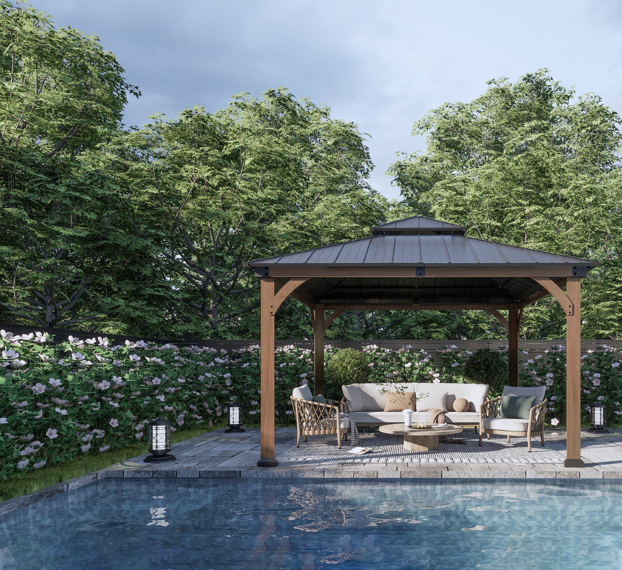 Hard Top Gazebo Canopy ABCCANOPY