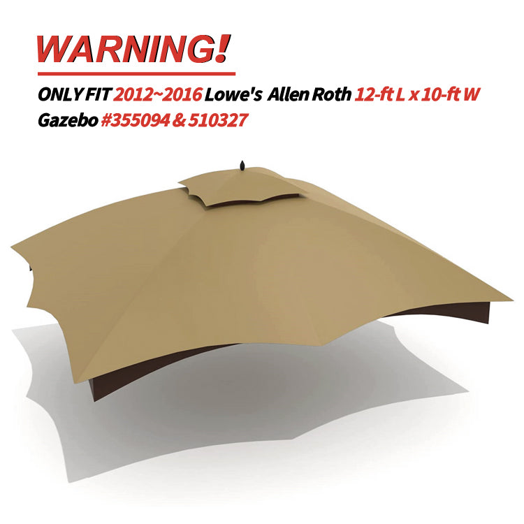 ABCCANOPY 10x12 Gazebo Replacement Accessories (GF-12S004B-1/GF-12S004BTO)