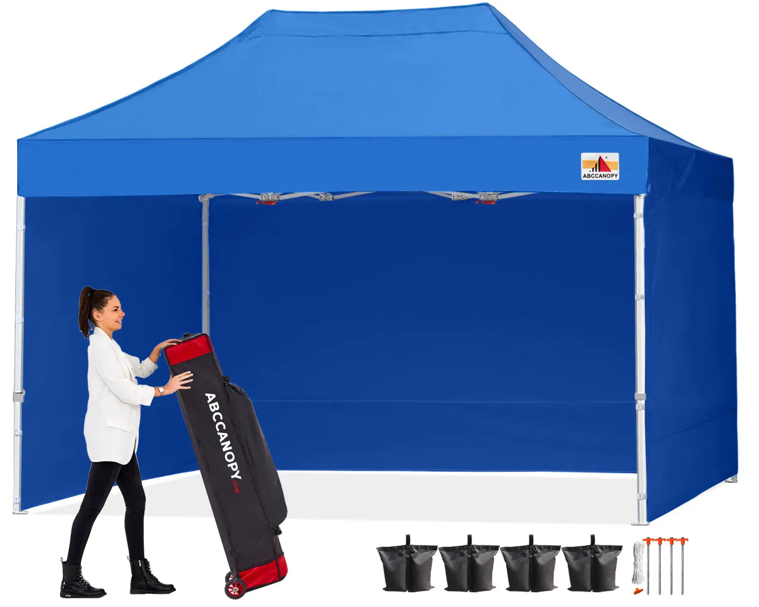 ABCCANOPY S1 Commercial Pop Up Canopy Tent with Sidewalls - 10x10, 10x15, 10x20