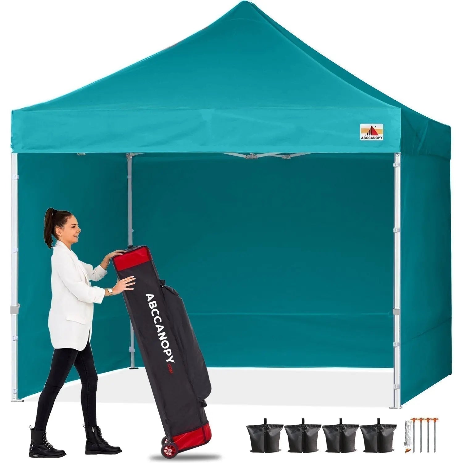 ABCCANOPY S1 Commercial Pop Up Canopy Tent with Sidewalls - 10x10, 10x15, 10x20
