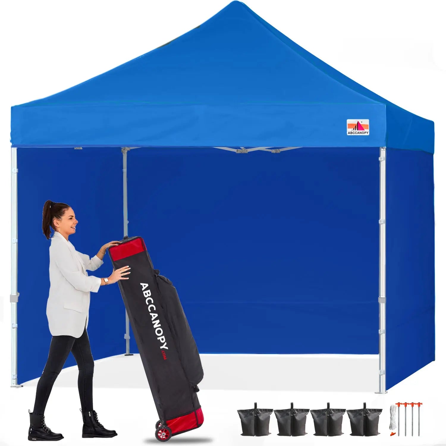 ABCCANOPY S1 Commercial Pop Up Canopy Tent with Sidewalls - 10x10, 10x15, 10x20