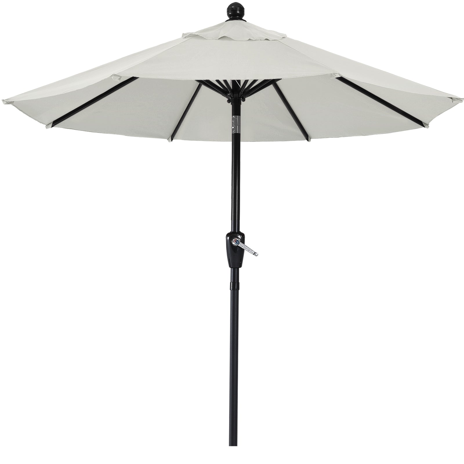 Outdoor Waterproof Table 8 Ribs Umbrella with Push Button Tilt and Crank
