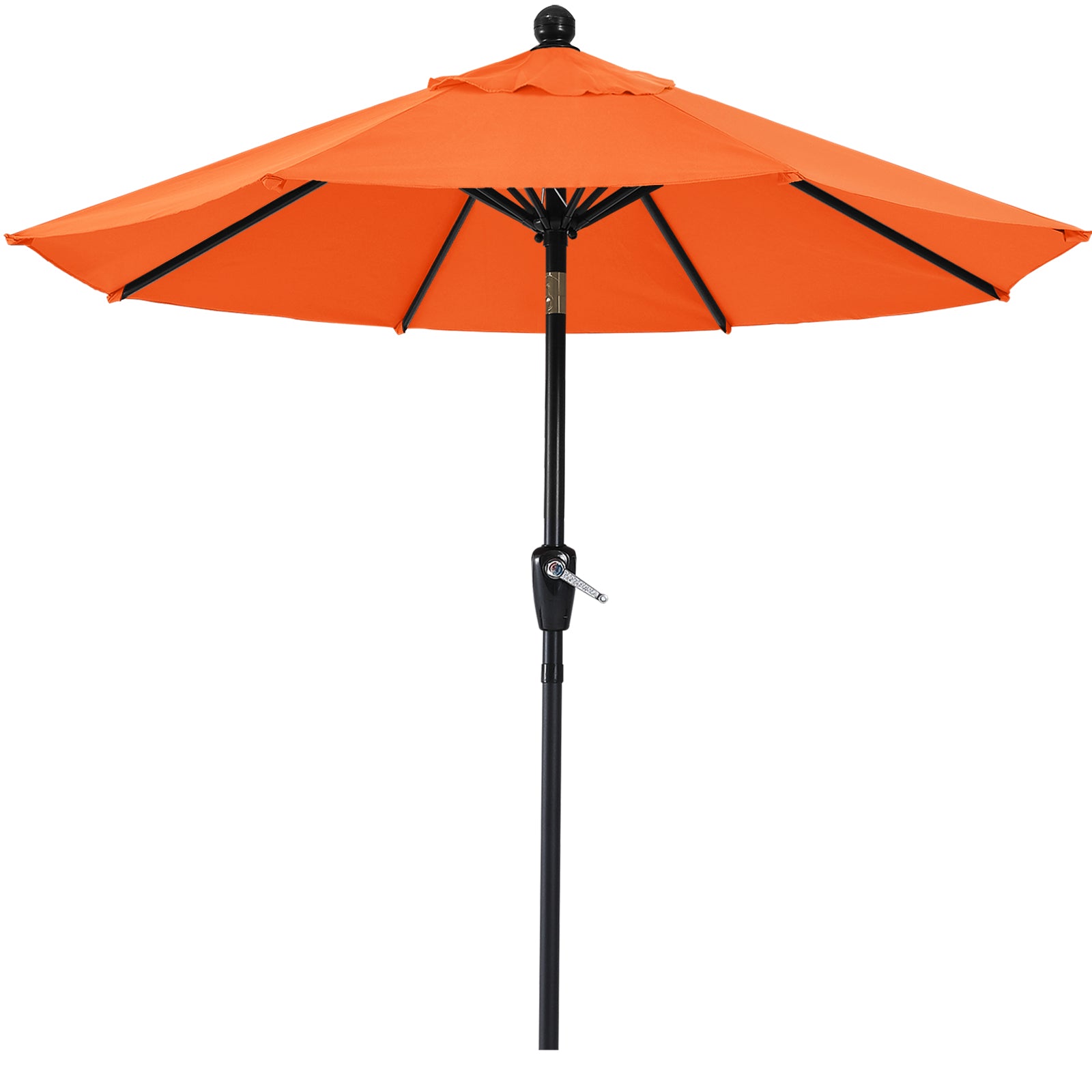 ABCCANOPY Outdoor Waterproof Table 8 Ribs Umbrella with Crank 9FT / Orange ABCCANOPY Outdoor Waterproof Table 8 Ribs Umbrella with Crank 9FT / Orange