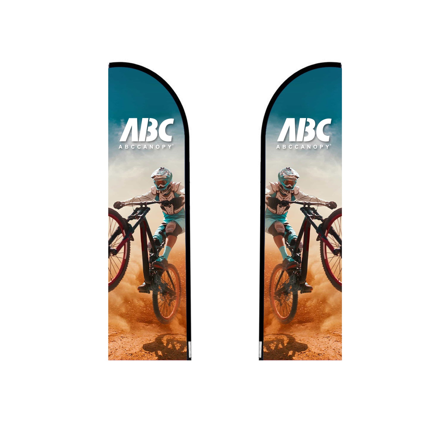 ABCCANOPY Custom Feather Blade Flag Advertising 8FT/10FT/12FT (Flag Only)