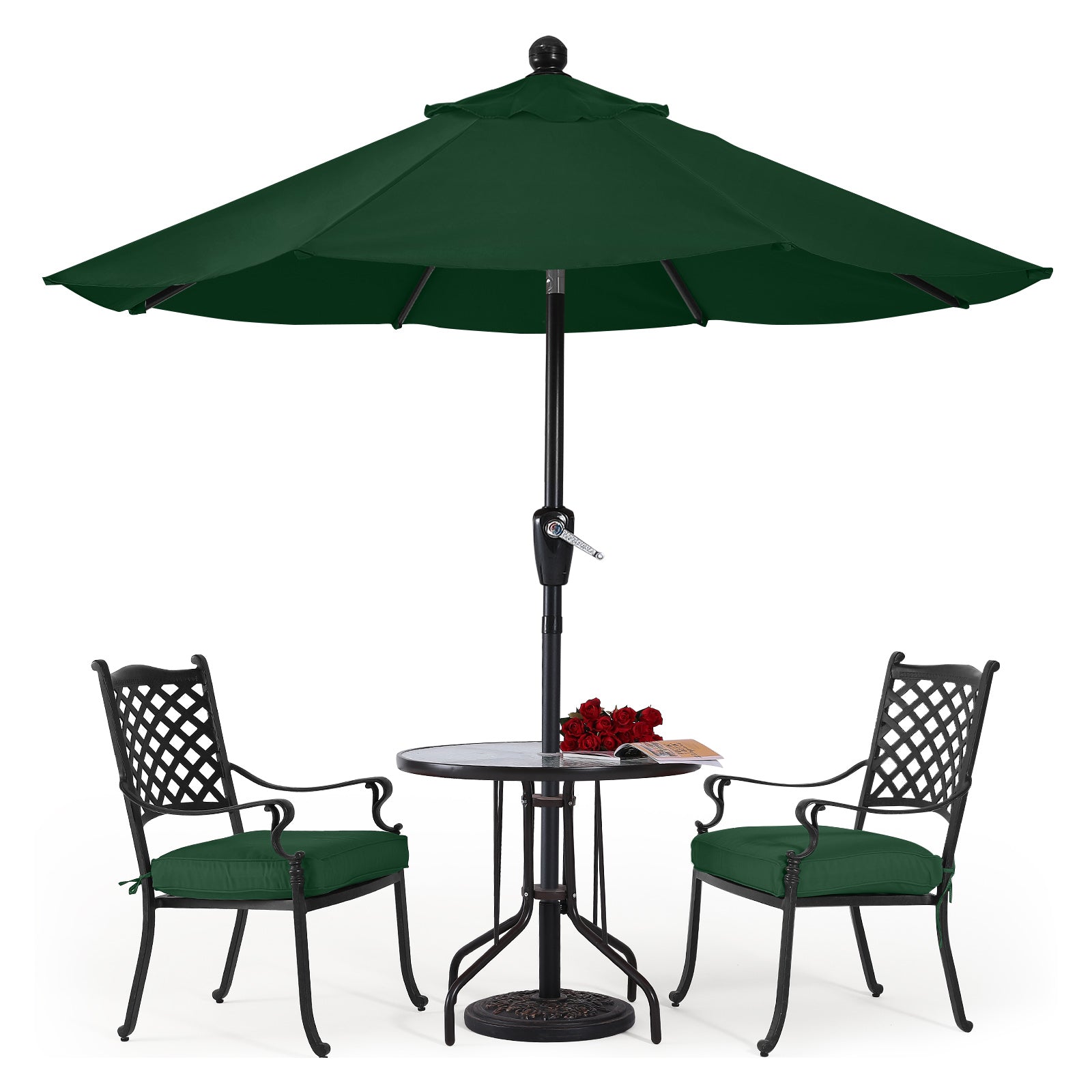 ABCCANOPY Outdoor Waterproof Table 8 Ribs Umbrella with Crank