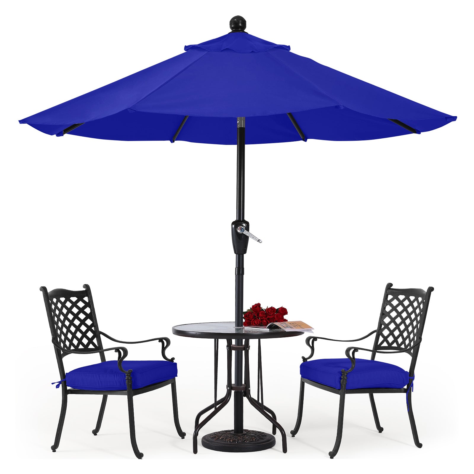 ABCCANOPY Outdoor Waterproof Table 8 Ribs Umbrella with Crank
