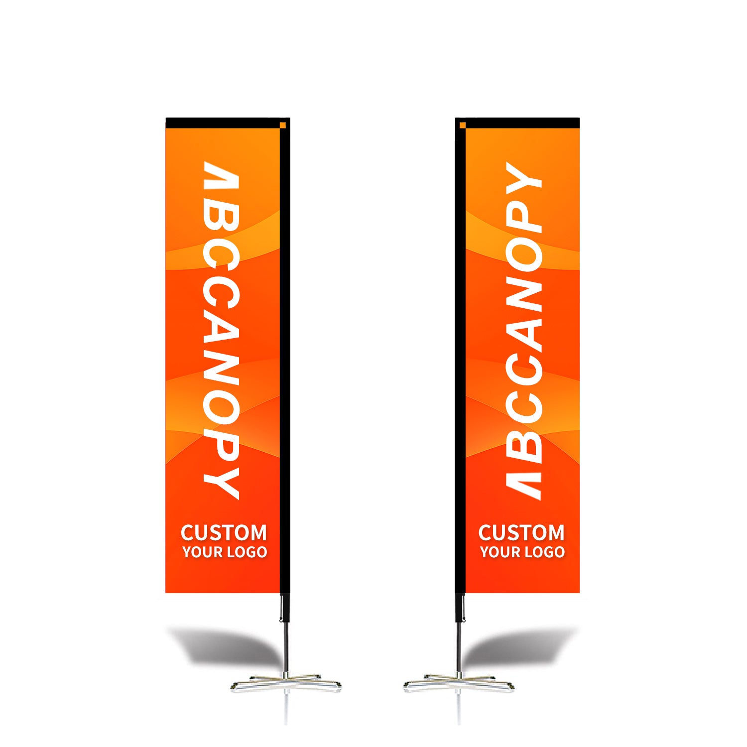 ABCCANOPY Custom Double Sided Teardrop Feather Flag Advertising 8FT/10FT/12FT (1 Flag)