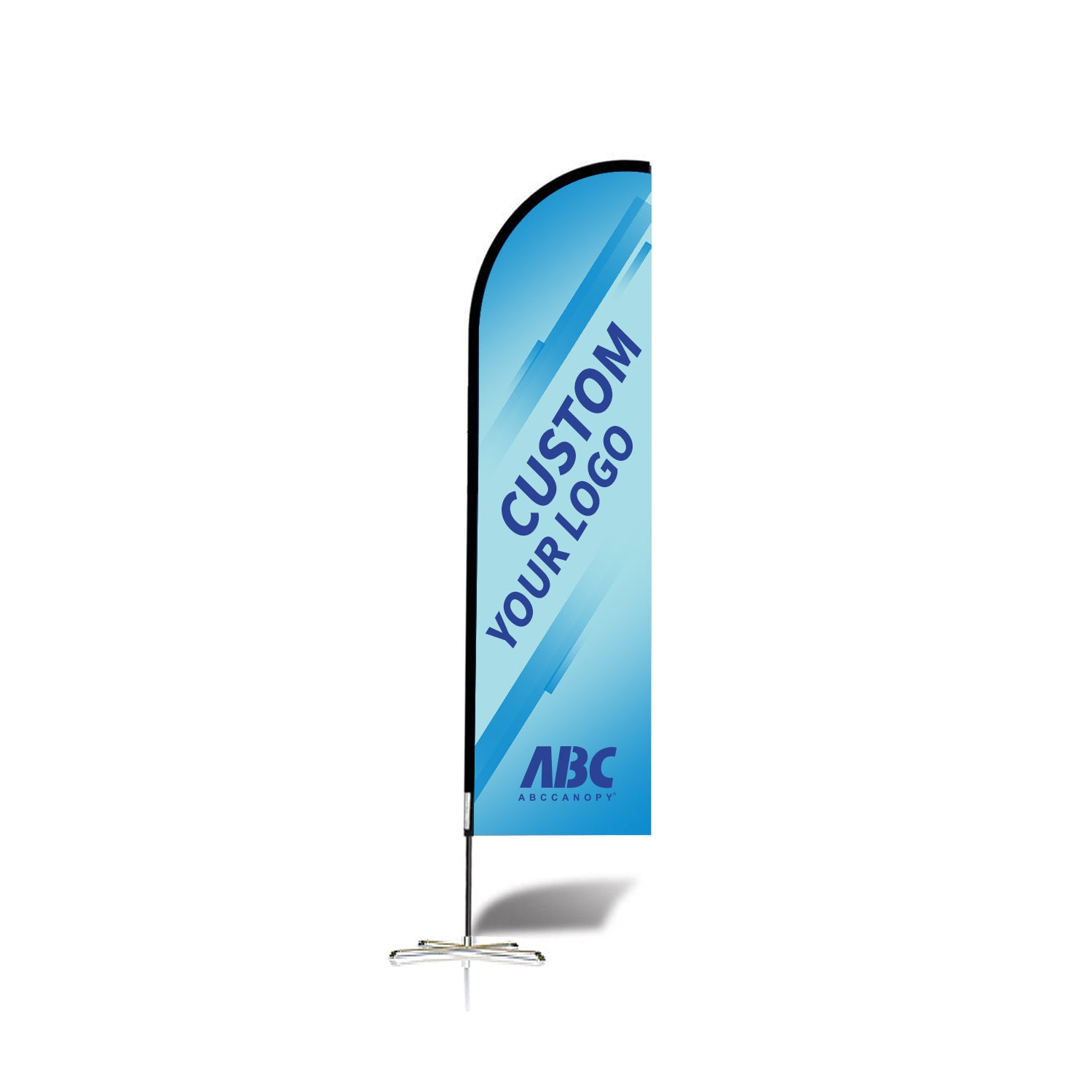 ABCCANOPY Custom Double Sided Teardrop Feather Flag Advertising 8FT/10FT/12FT (1 Flag)