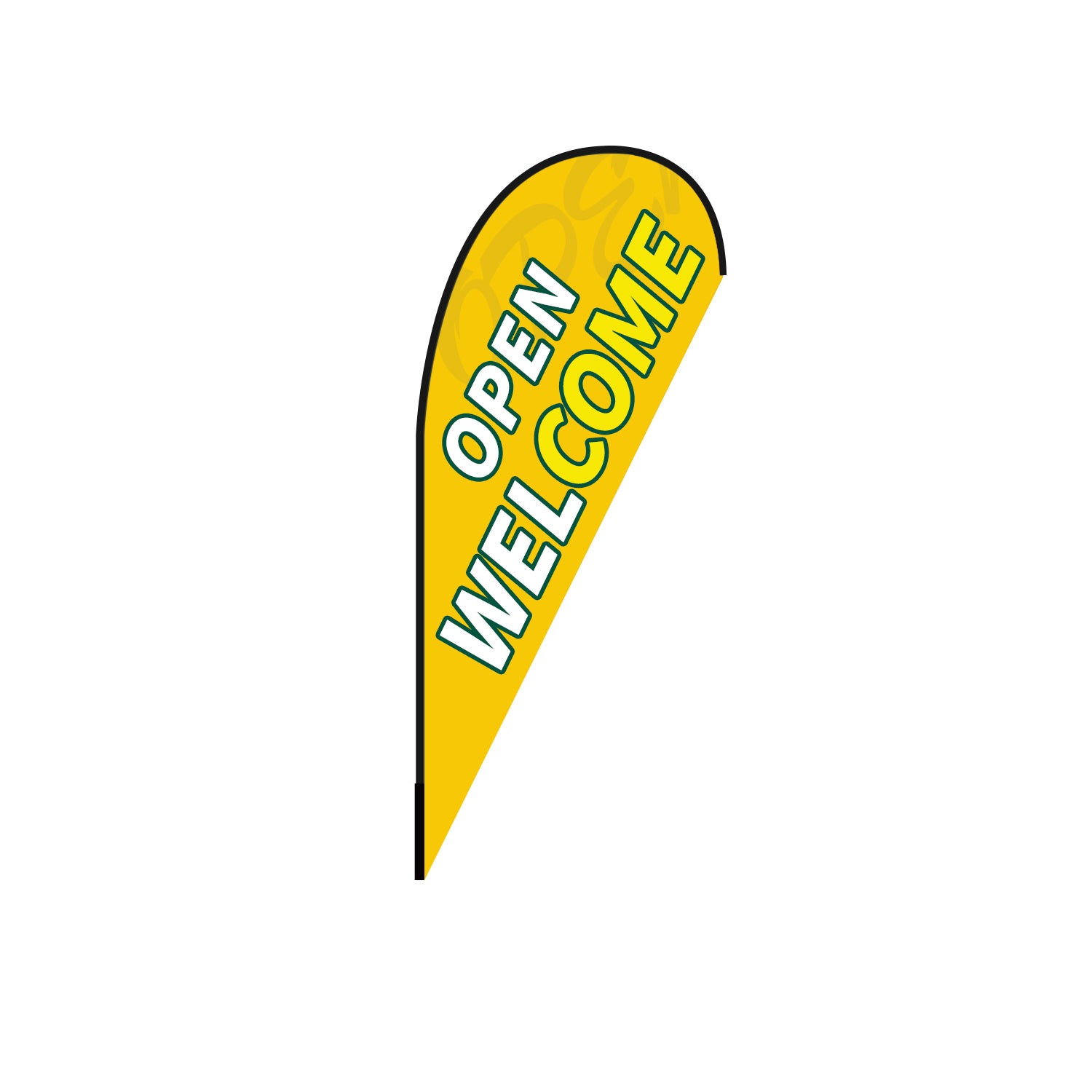 ABCCANOPY Custom Feather Blade Flag Advertising 8FT/10FT/12FT (Flag Only)