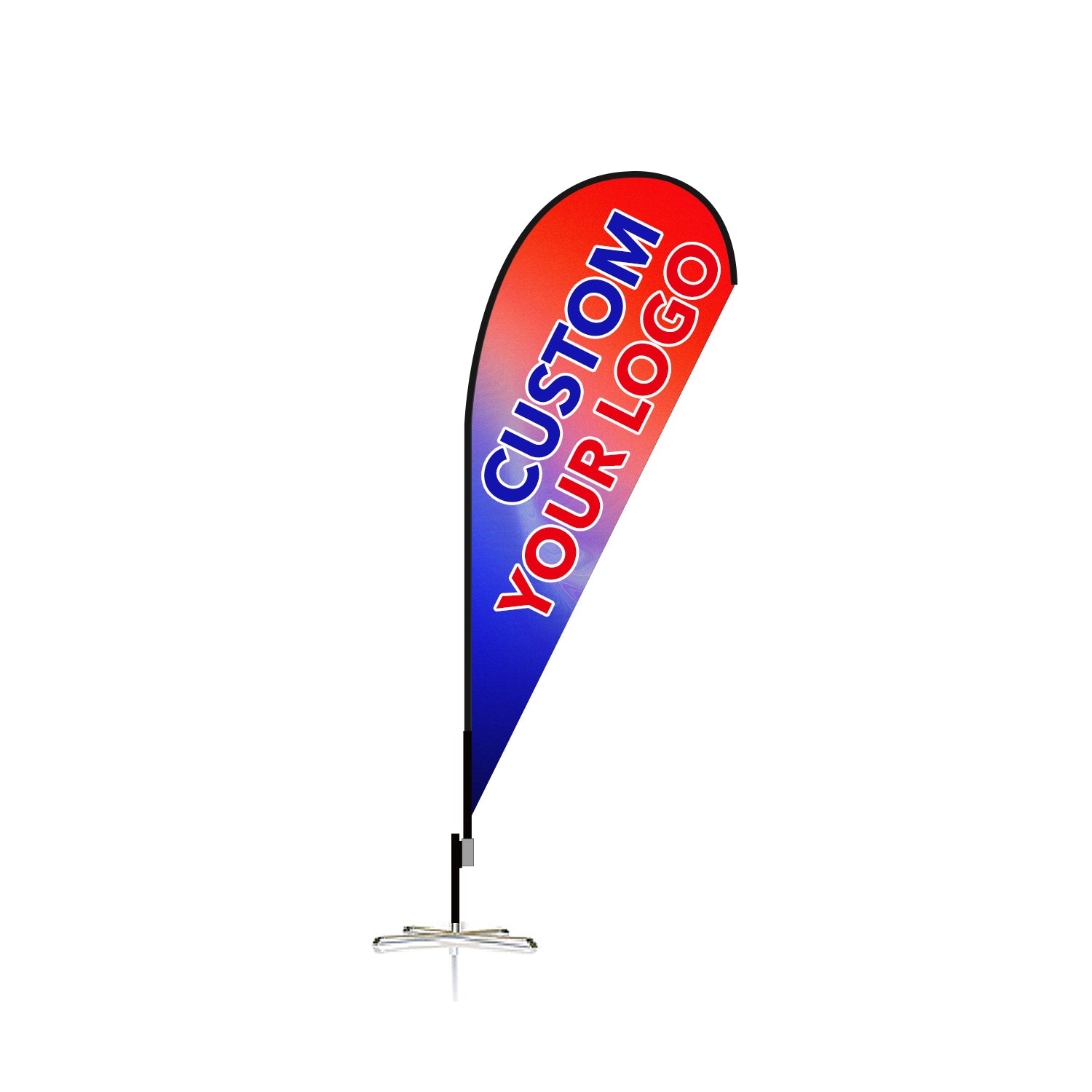 ABCCANOPY Custom Double Sided Teardrop Feather Flag Advertising 8FT/10FT/12FT (1 Flag)