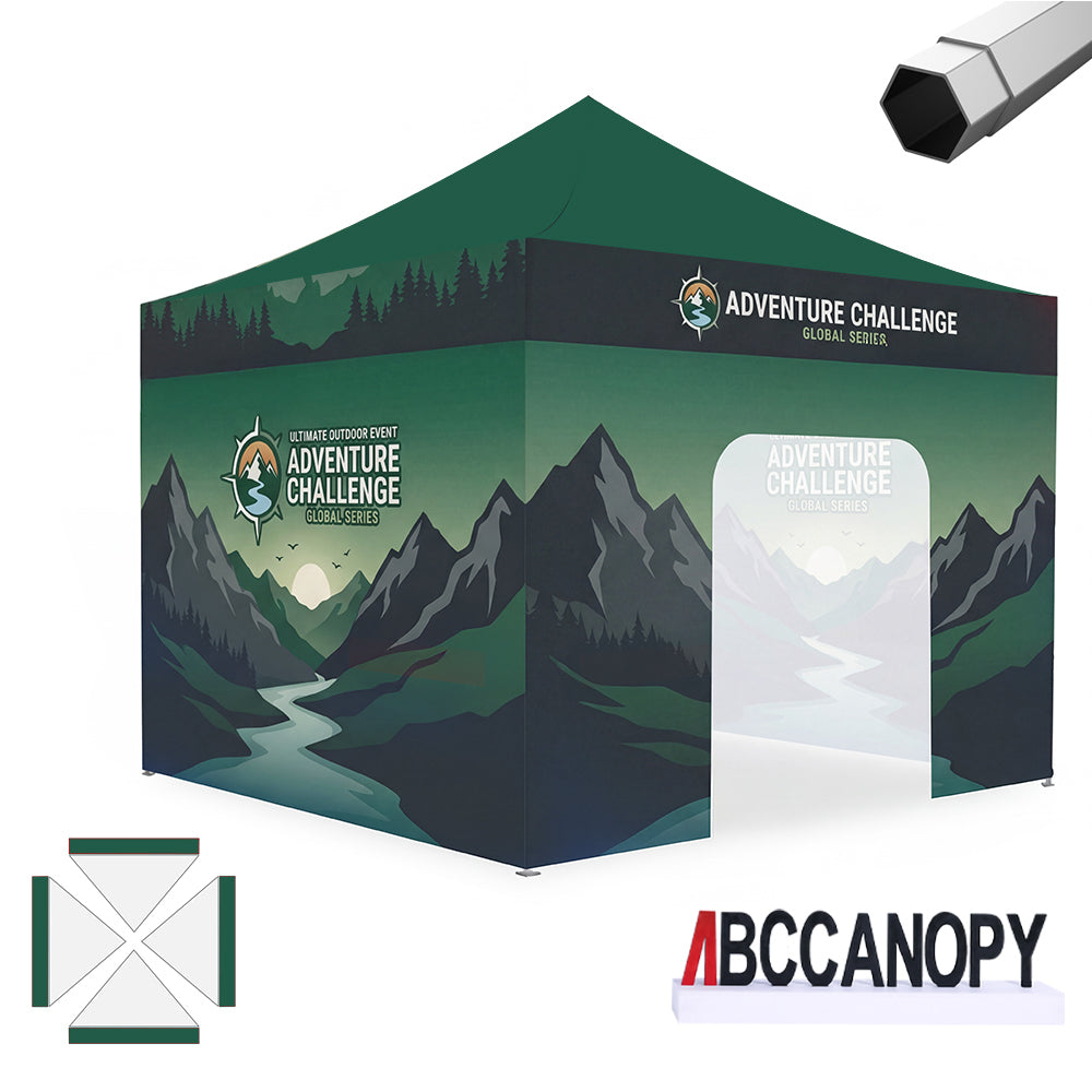 ABCCANOPY Custom Canopy Tent Heavy Duty Pop Up Shelter (S1 Nova Base™-Frame) - 8x8, 10x10, 10x15, 10x20