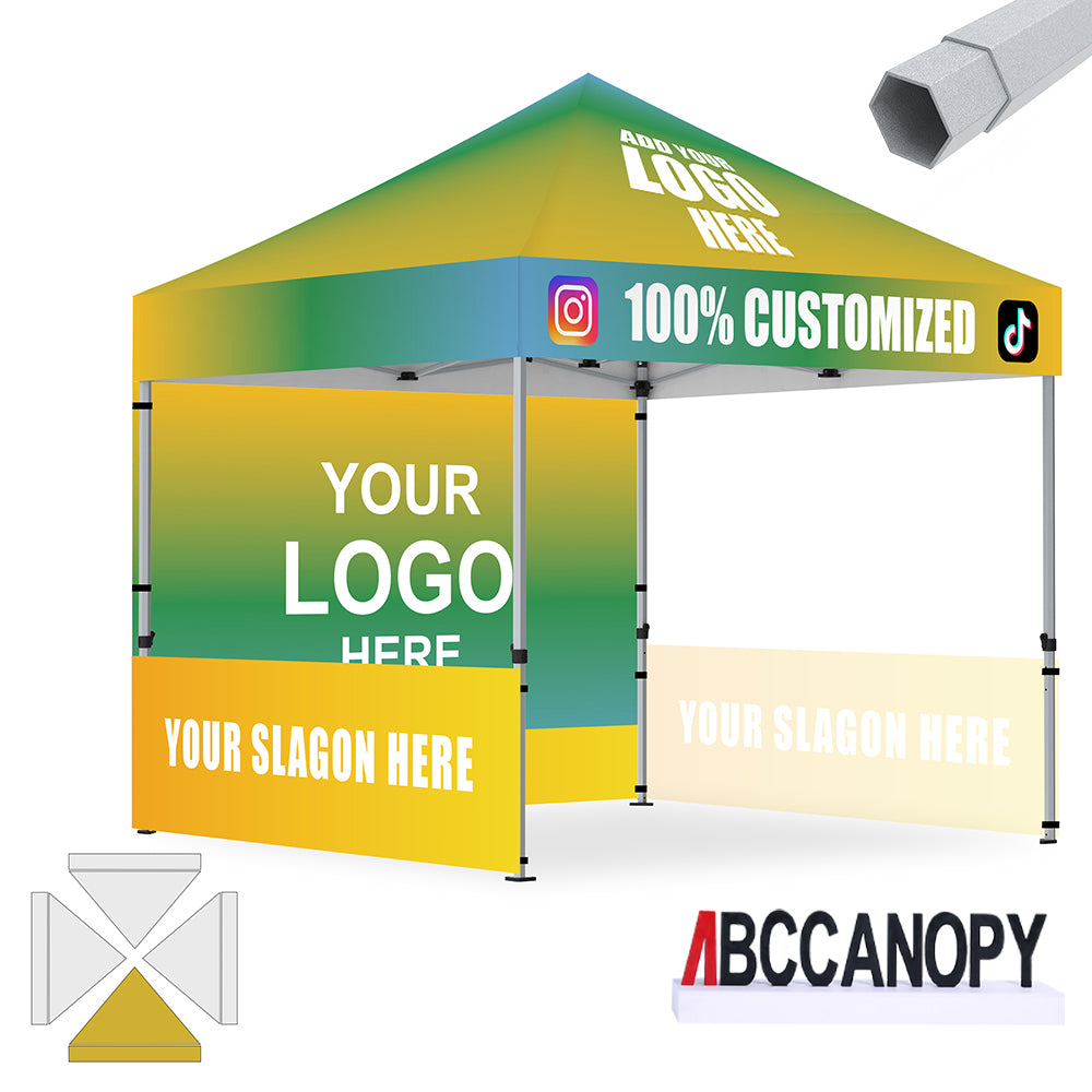 ABCCANOPY 10x10 S1/S2/S3/S4 Professional Super Duty Aluminum Custom Canopy Tent
