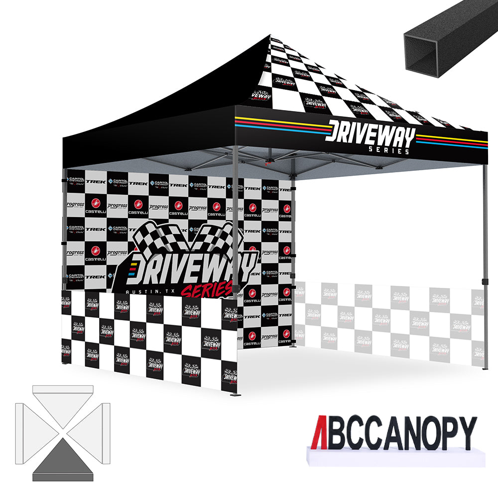 ABCCANOPY Custom Canopy Tent Pop Up Shelter (S1 Commercial) - 10x10, 10x15, 10x20