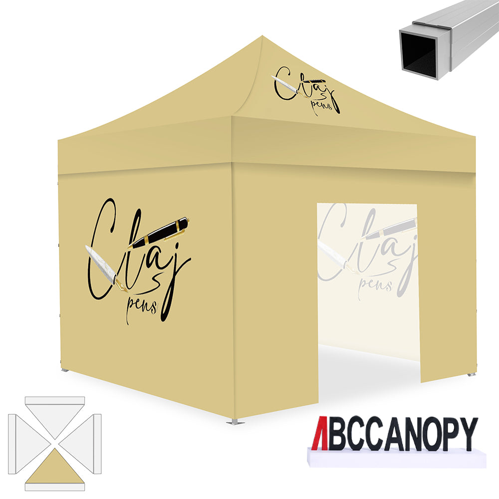 ABCCANOPY 10x10 Custom Canopy Tent with 4 Sidewalls
