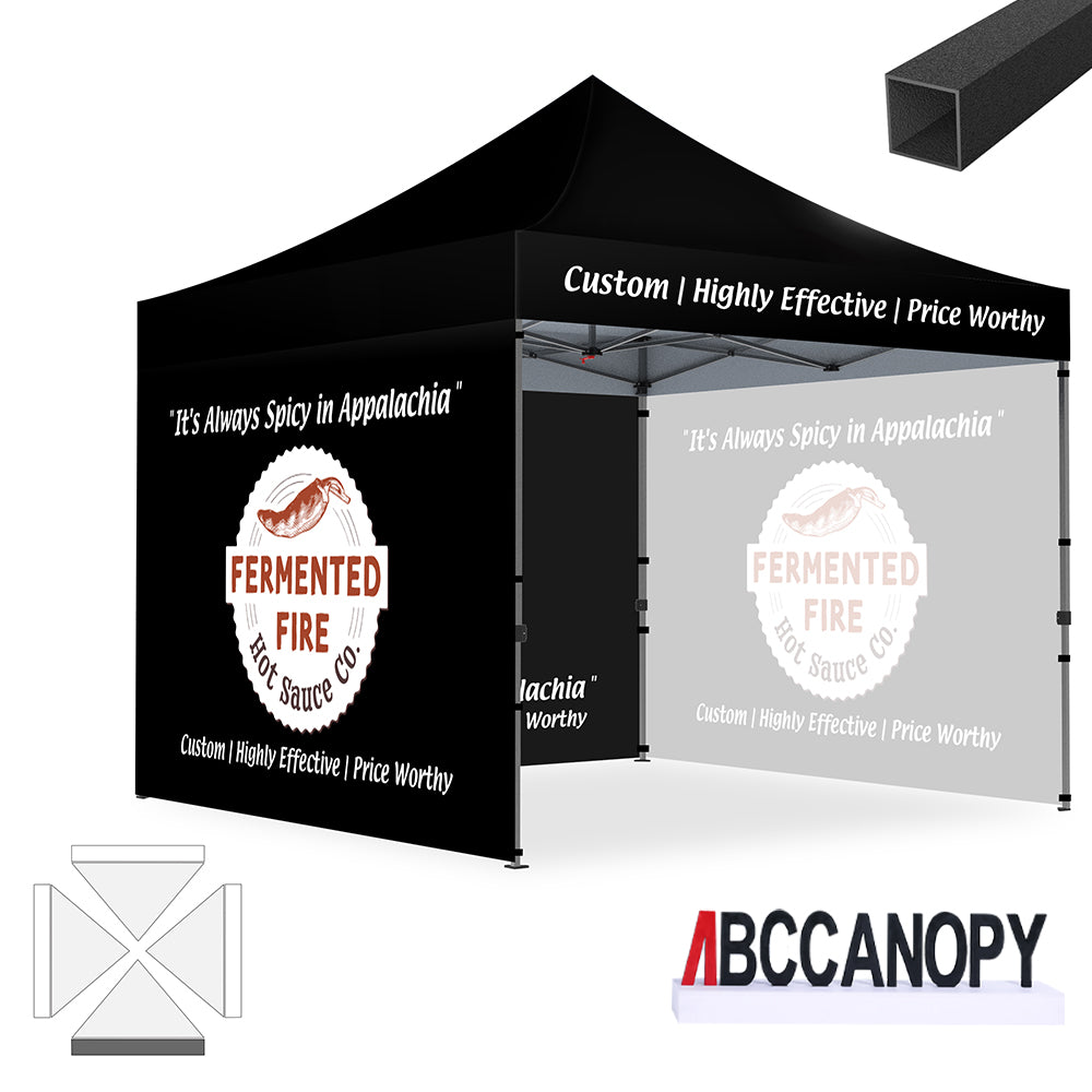 ABCCANOPY Custom Canopy Tent Pop Up Shelter (S1 Commercial) - 10x10, 10x15, 10x20
