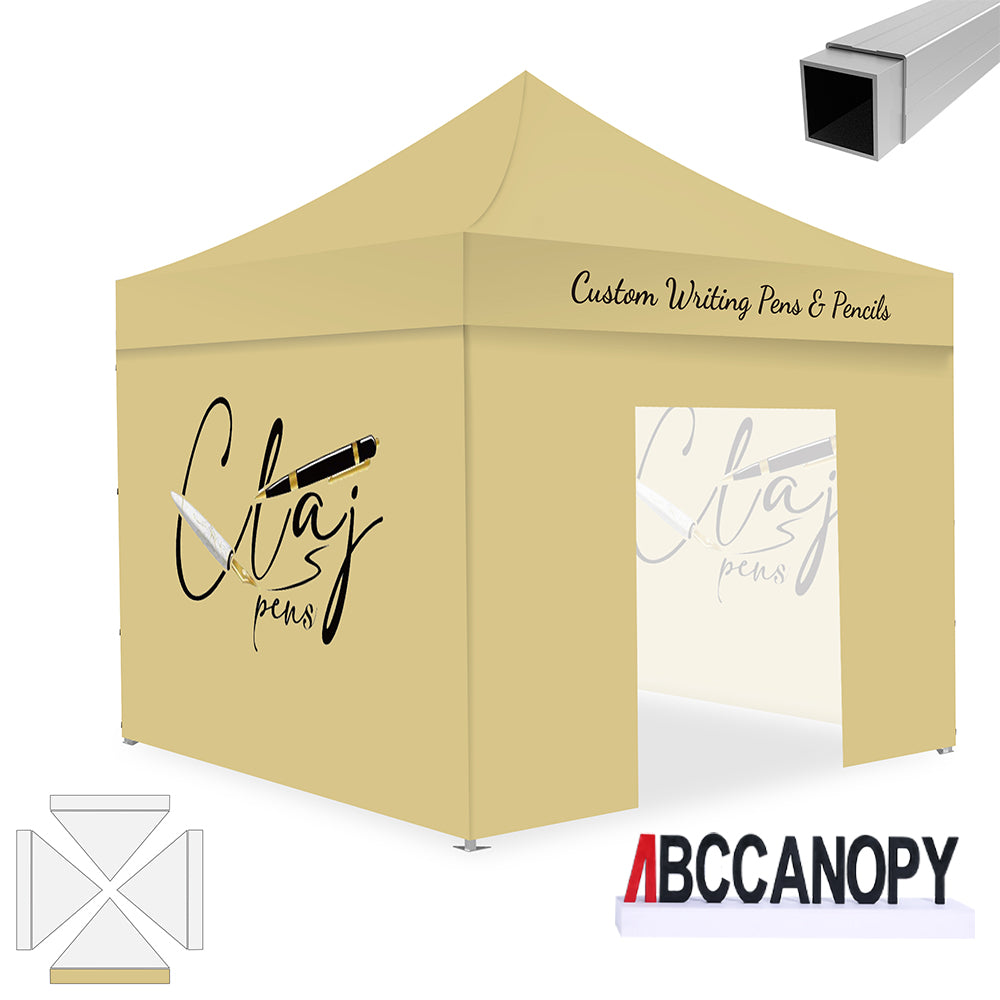 ABCCANOPY 10x10 Custom Canopy Tent with 4 Sidewalls