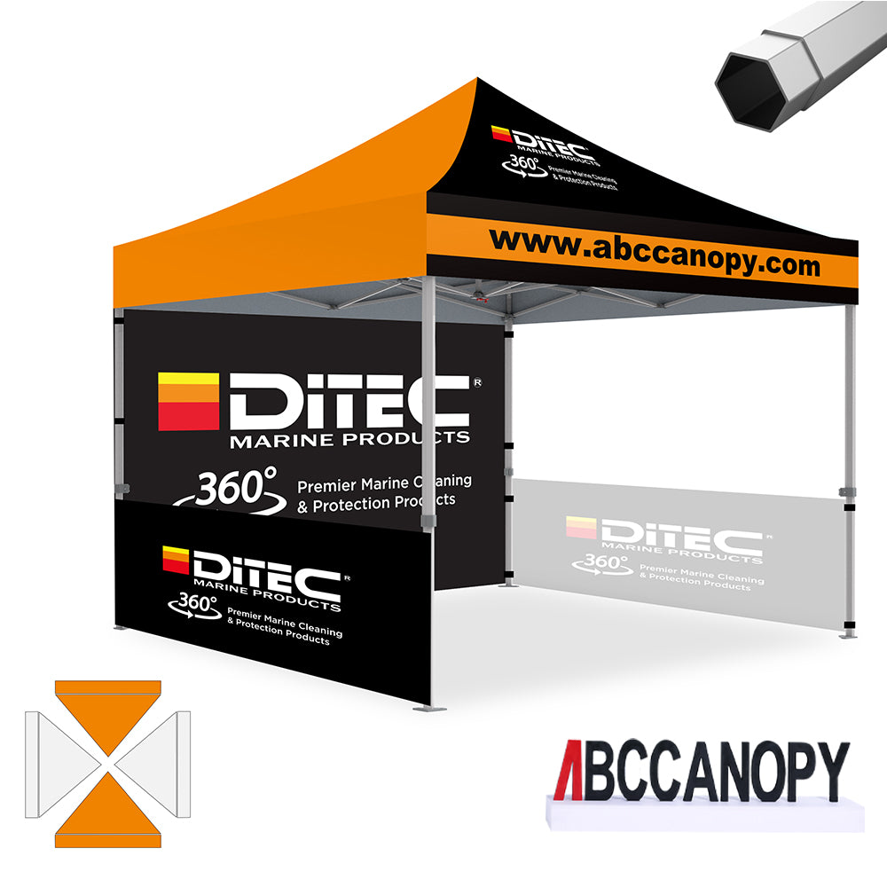 ABCCANOPY Custom Canopy Tent Heavy Duty Pop Up Shelter (S2 Premium) - 8x8, 10x10, 10x15, 10x20