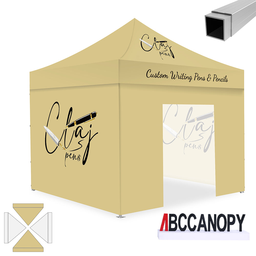 ABCCANOPY 10x10 Custom Canopy Tent with 4 Sidewalls