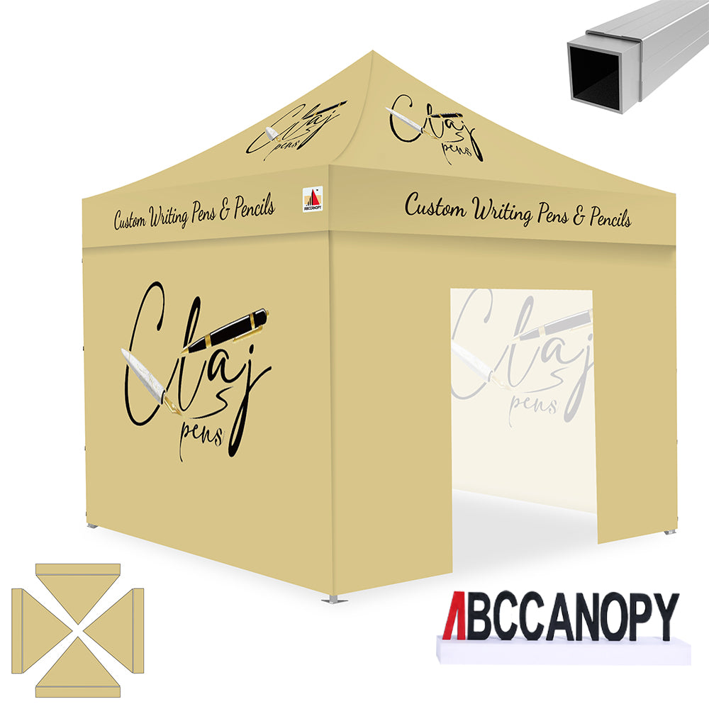 ABCCANOPY 10x10 Custom Canopy Tent with 4 Sidewalls