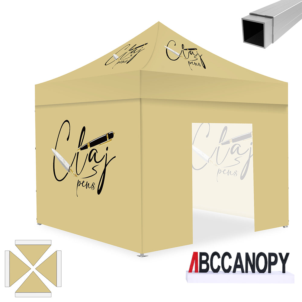 ABCCANOPY 10x10 Custom Canopy Tent with 4 Sidewalls