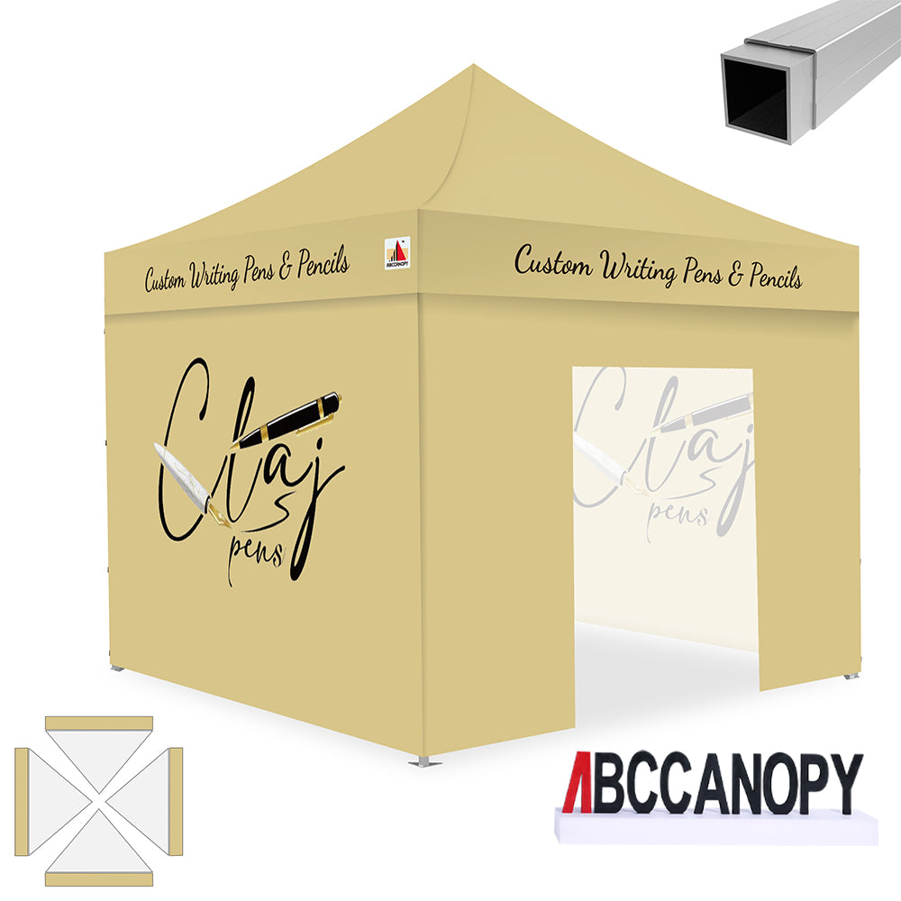 ABCCANOPY 10x10 Custom Canopy Tent with 4 Sidewalls