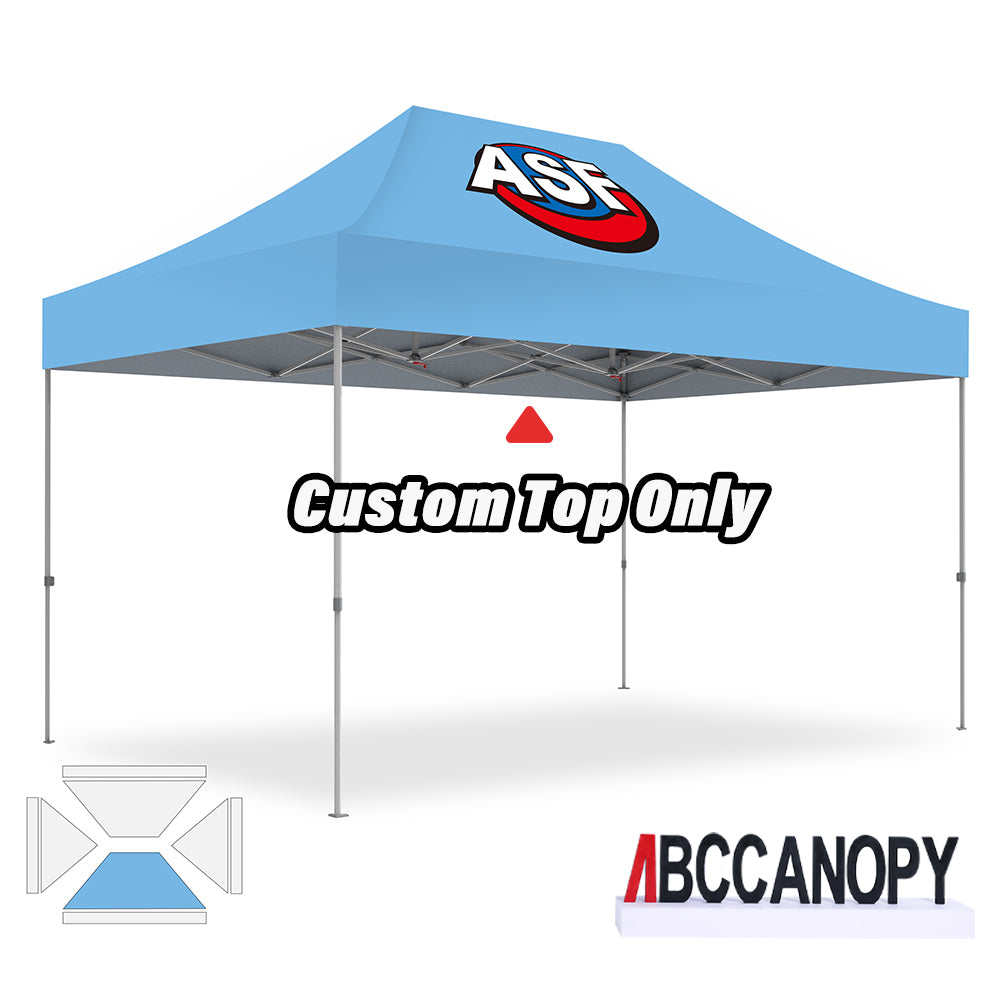 ABCCANOPY Custom Canopy Top with Logo 8x8/10x10/10x15/10x20 (Top Only)