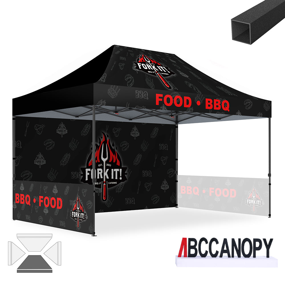 ABCCANOPY Custom Canopy Tent Pop Up Shelter (S1 Commercial) - 10x10, 10x15, 10x20