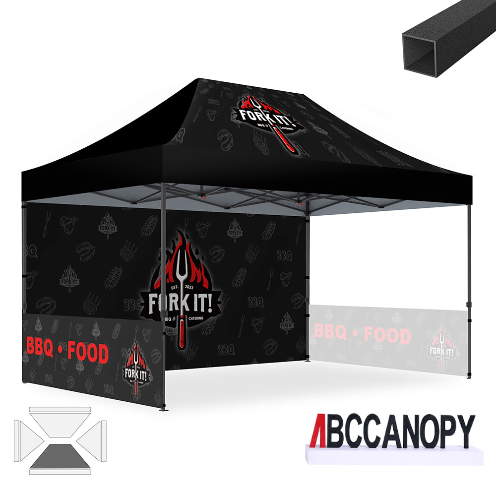 ABCCANOPY Custom Canopy Tent Pop Up Shelter (S1 Commercial) - 10x10, 10x15, 10x20