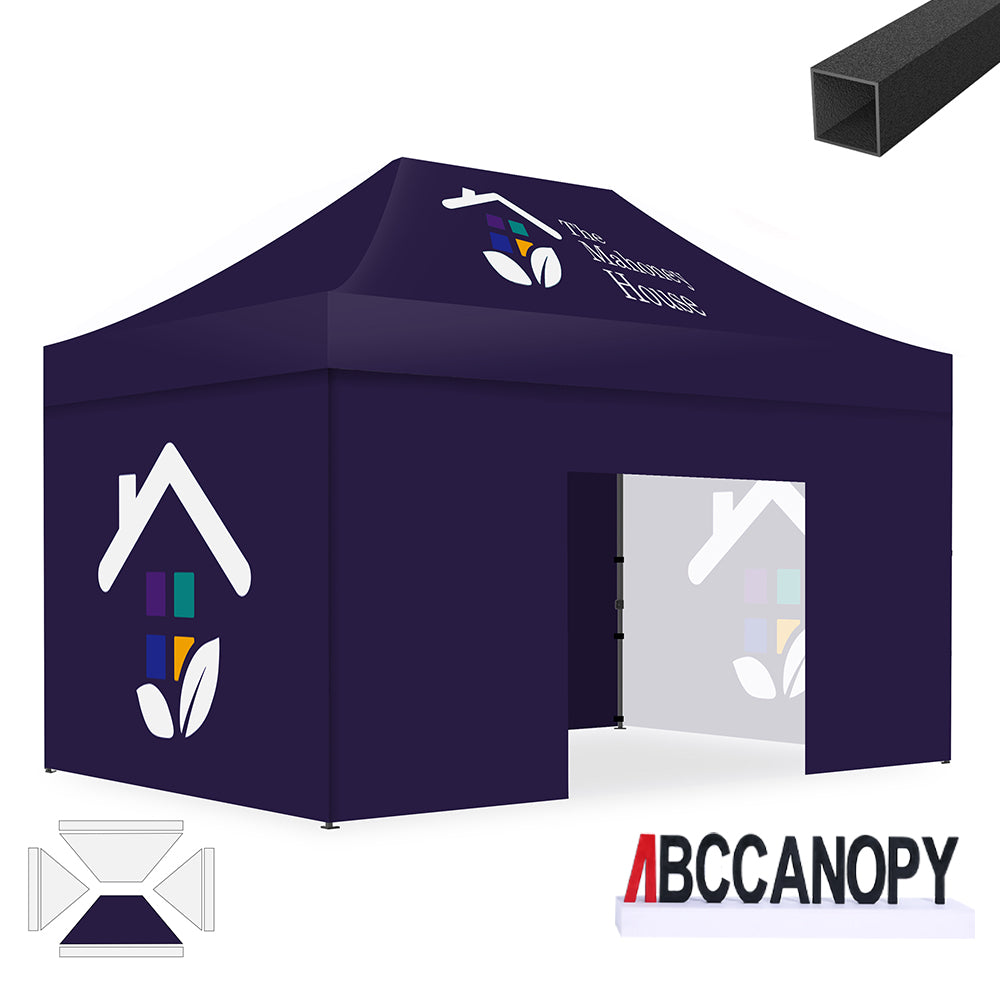 ABCCANOPY Custom Canopy Tent Pop Up Shelter (S1 Commercial) - 10x10, 10x15, 10x20