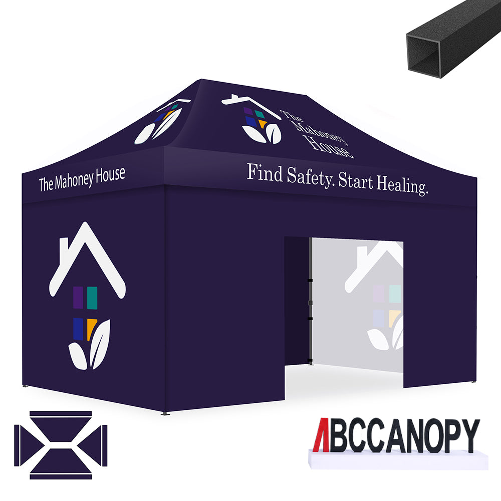 ABCCANOPY Custom Canopy Tent Pop Up Shelter (S1 Commercial) - 10x10, 10x15, 10x20