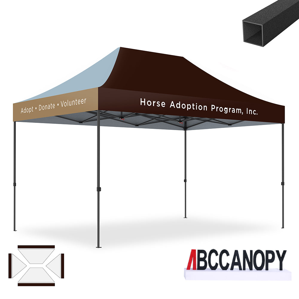 ABCCANOPY Custom Canopy Tent Pop Up Shelter (S1 Commercial) - 10x10, 10x15, 10x20