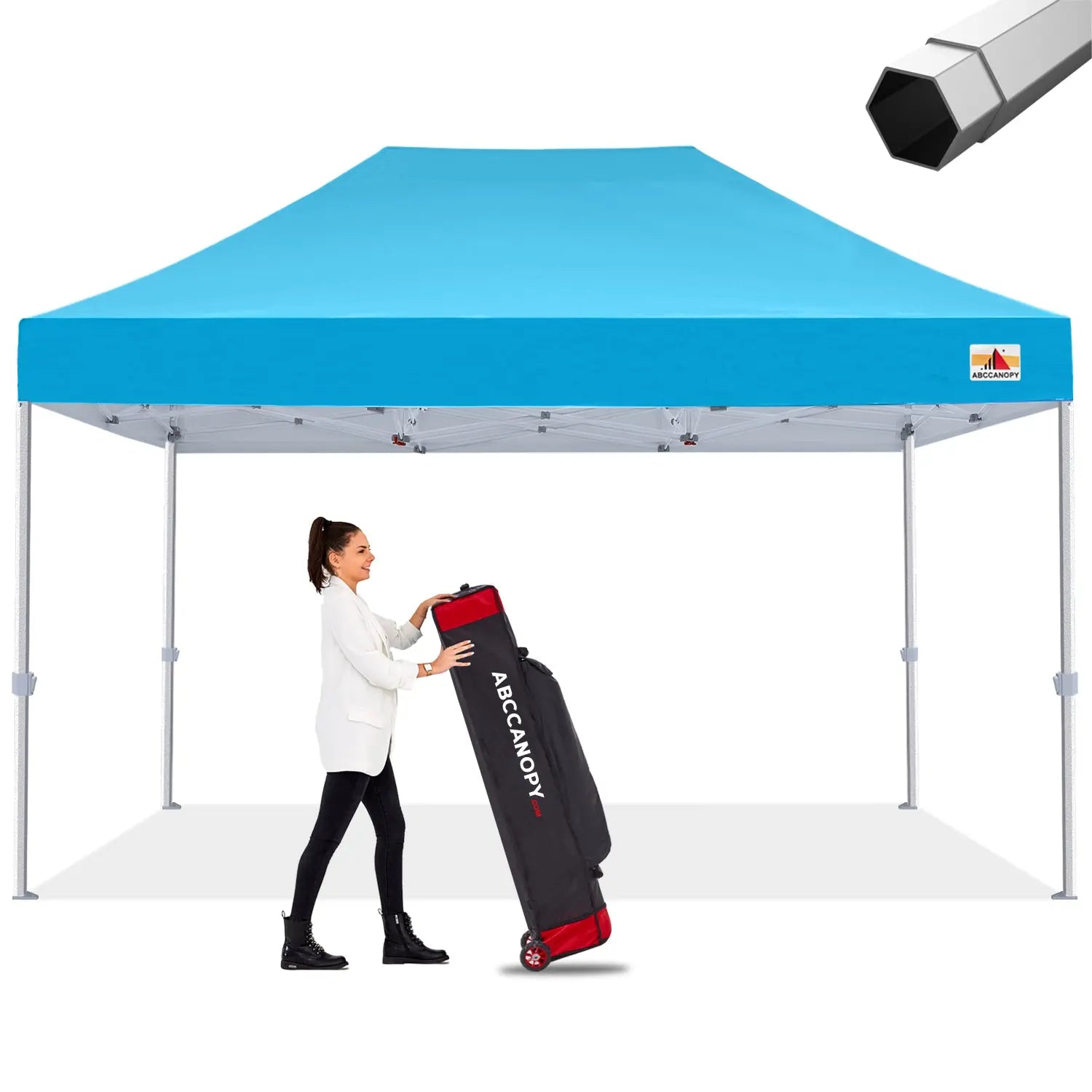 ABCCANOPY S2 Premium Heavy Duty Pop Up Canopy Tent - 8x8, 10x10, 10x15, 10x20