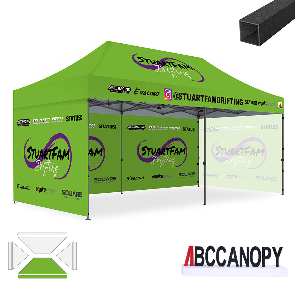 ABCCANOPY Custom Canopy Tent Pop Up Shelter (S1 Commercial) - 10x10, 10x15, 10x20