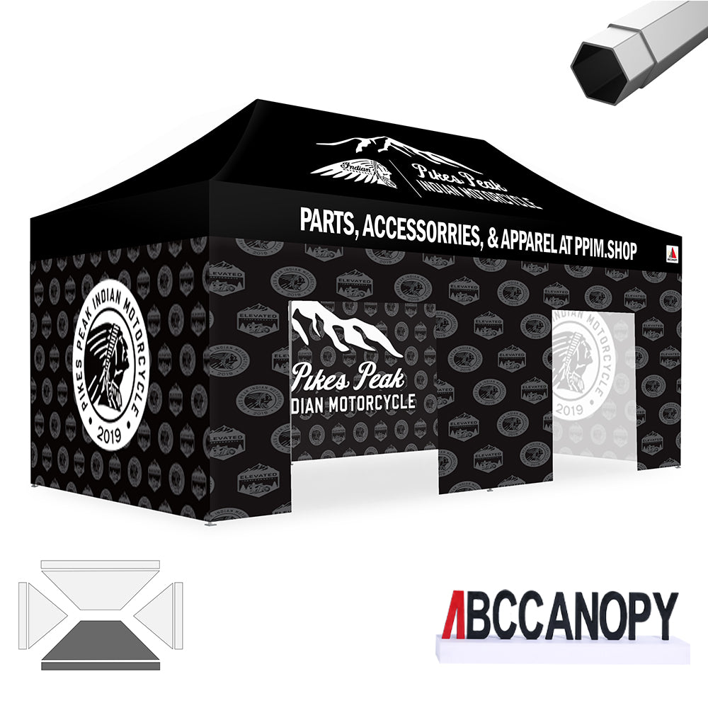 ABCCANOPY Custom Canopy Tent Heavy Duty Pop Up Shelter (S2 Premium) - 8x8, 10x10, 10x15, 10x20