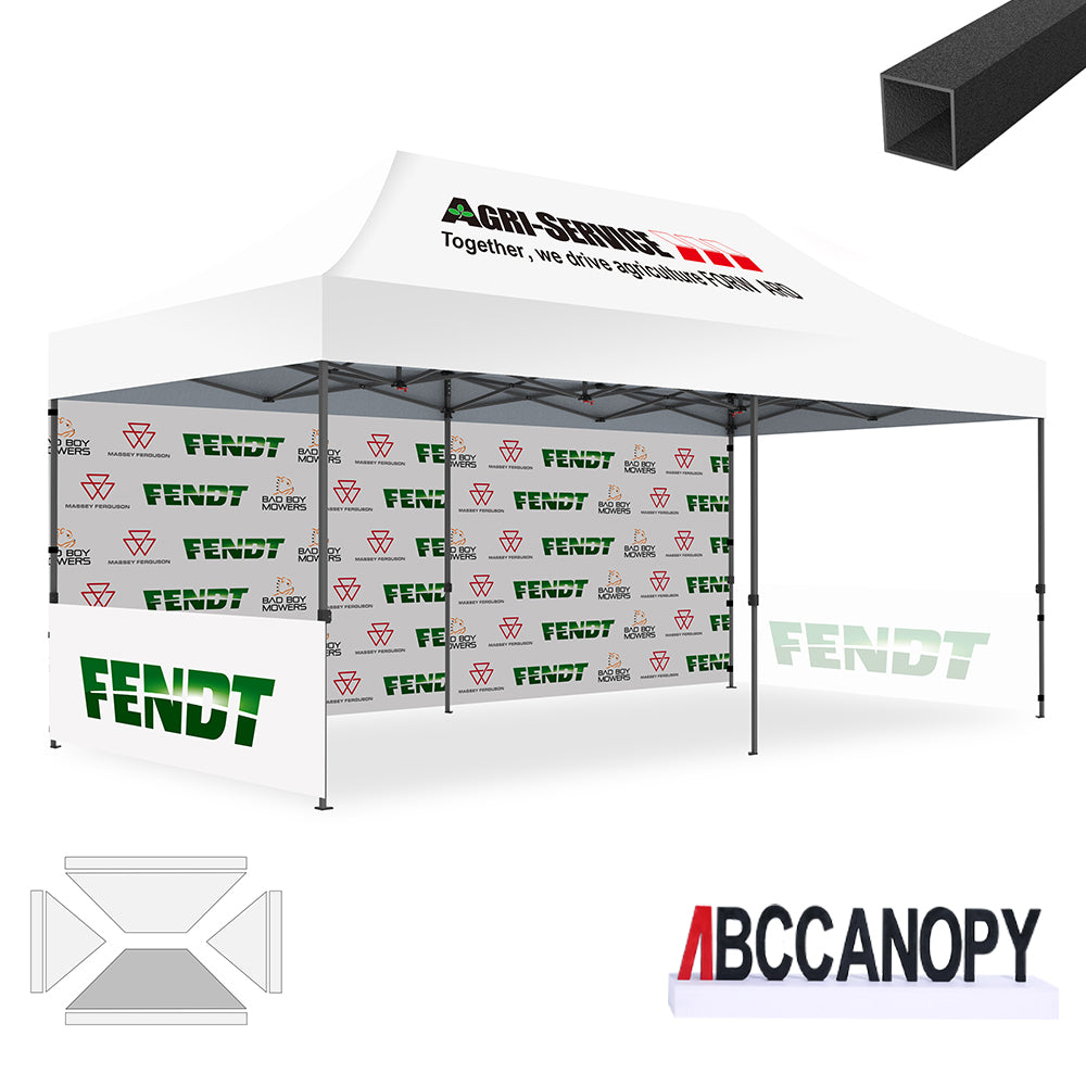 ABCCANOPY Custom Canopy Tent Pop Up Shelter (S1 Commercial) - 10x10, 10x15, 10x20