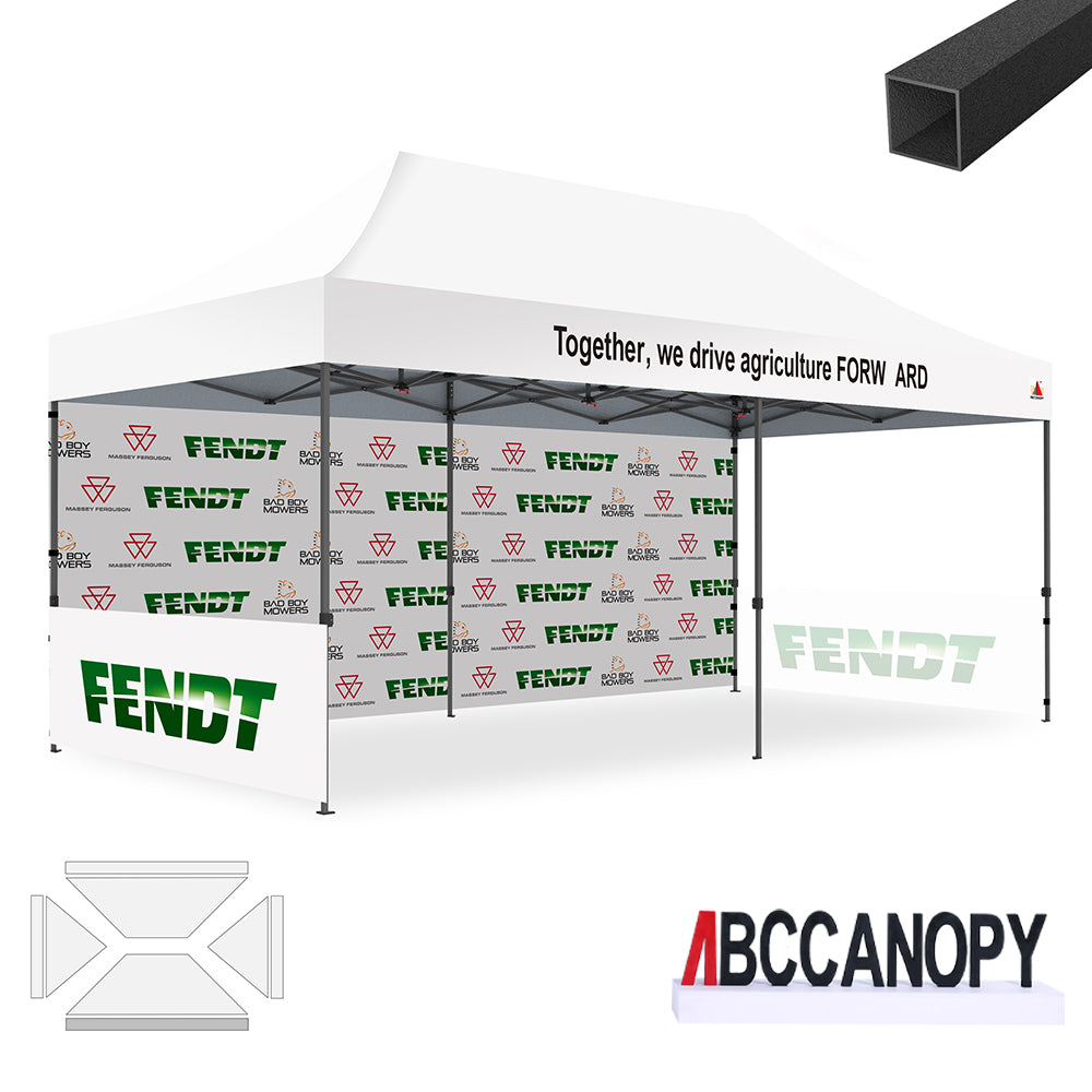 ABCCANOPY Custom Canopy Tent Pop Up Shelter (S1 Commercial) - 10x10, 10x15, 10x20