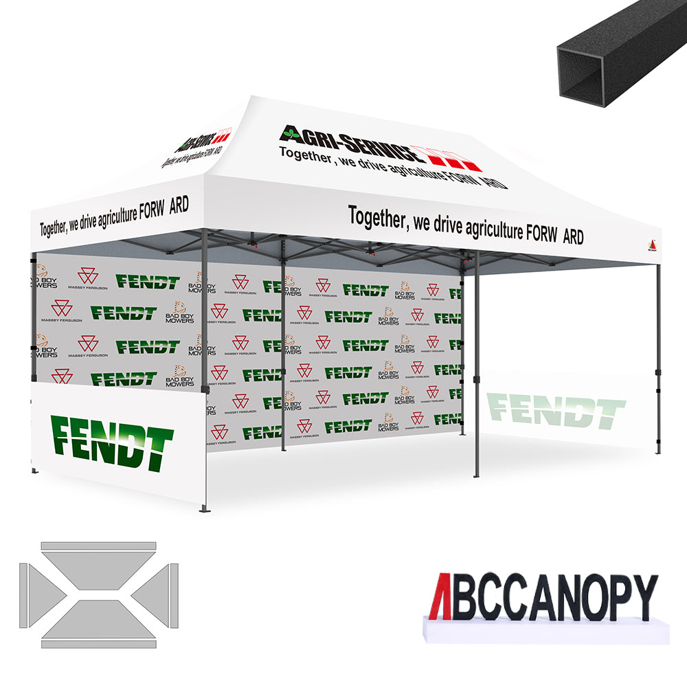 ABCCANOPY Custom Canopy Tent Pop Up Shelter (S1 Commercial) - 10x10, 10x15, 10x20