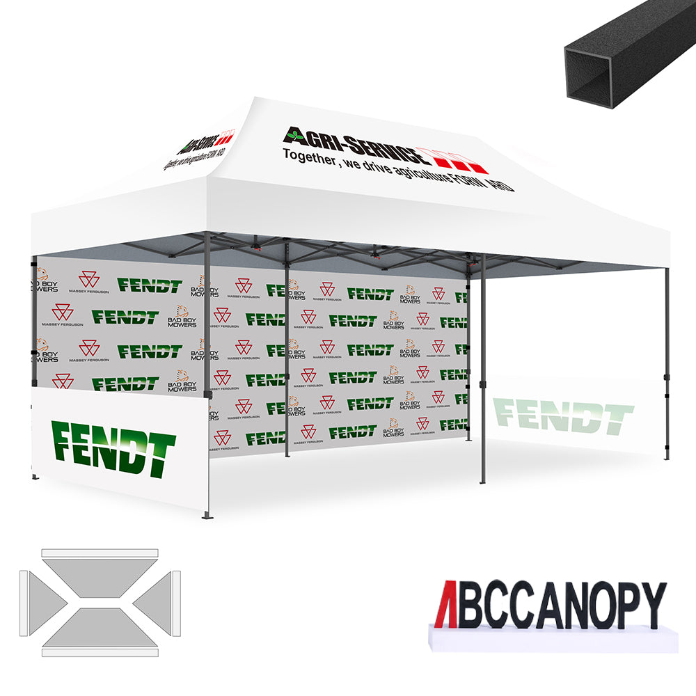 ABCCANOPY Custom Canopy Tent Pop Up Shelter (S1 Commercial) - 10x10, 10x15, 10x20