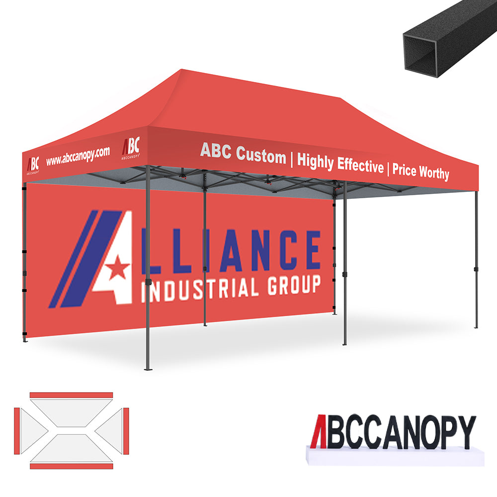 ABCCANOPY Custom Canopy Tent Pop Up Shelter (S1 Commercial) - 10x10, 10x15, 10x20