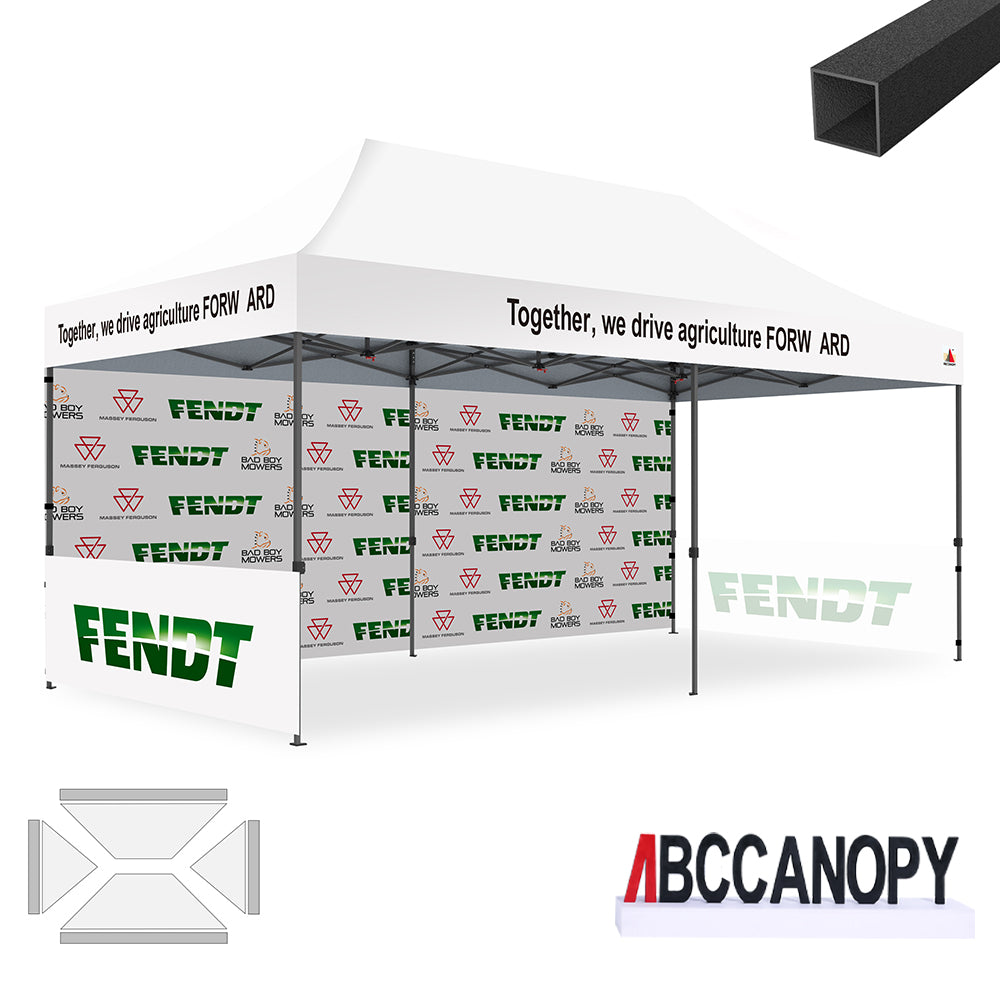 ABCCANOPY Custom Canopy Tent Pop Up Shelter (S1 Commercial) - 10x10, 10x15, 10x20