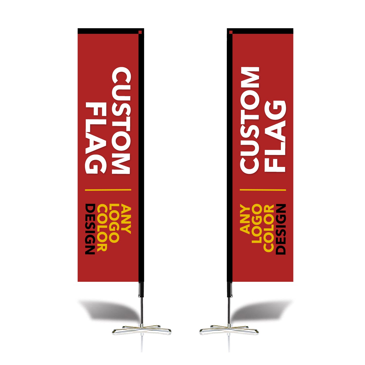 ABCCANOPY Custom Double Sided Teardrop Feather Flag Advertising 8FT/10FT/12FT (1 Flag)