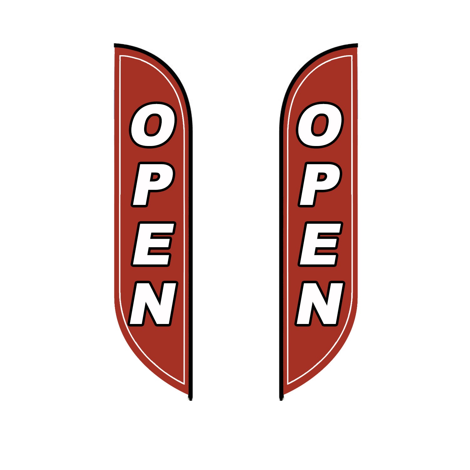 ABCCANOPY Custom Feather Blade Flag Advertising 8FT/10FT/12FT (Flag Only)