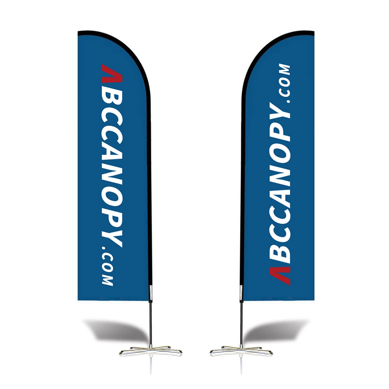 ABCCANOPY Custom Double Sided Teardrop Feather Flag Advertising 8FT/10FT/12FT (1 Flag)