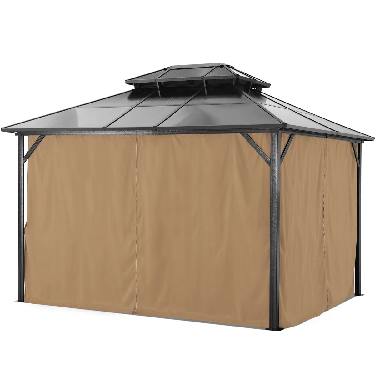 ABCCANOPY 10x12 Aluminum Patio Gazebo Double Roof Hardtop