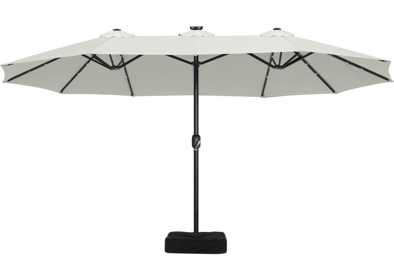 ABCCANOPY Outdoor Double-Sided Large Patio Umbrella 15FT