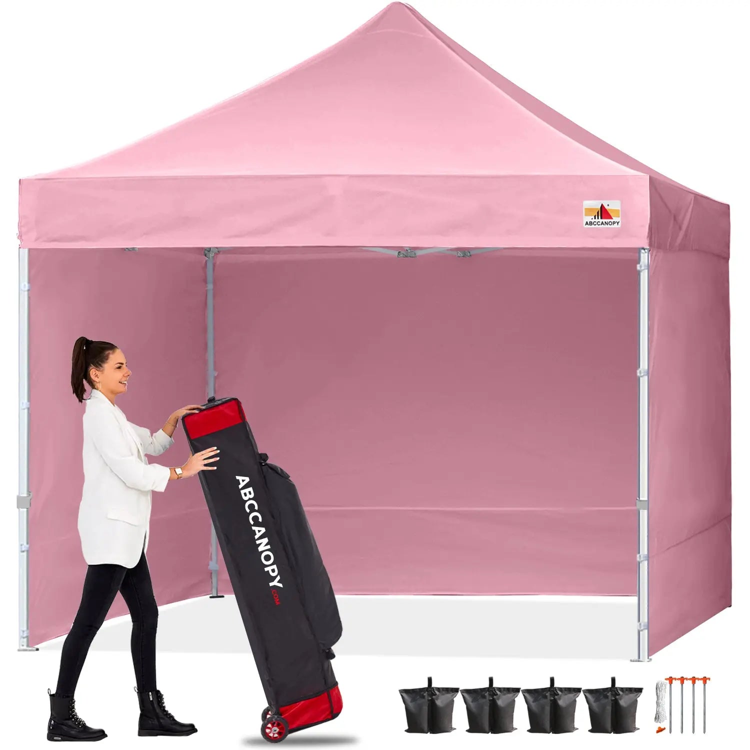 ABCCANOPY S1 Commercial Pop Up Canopy Tent with Sidewalls - 10x10, 10x15, 10x20