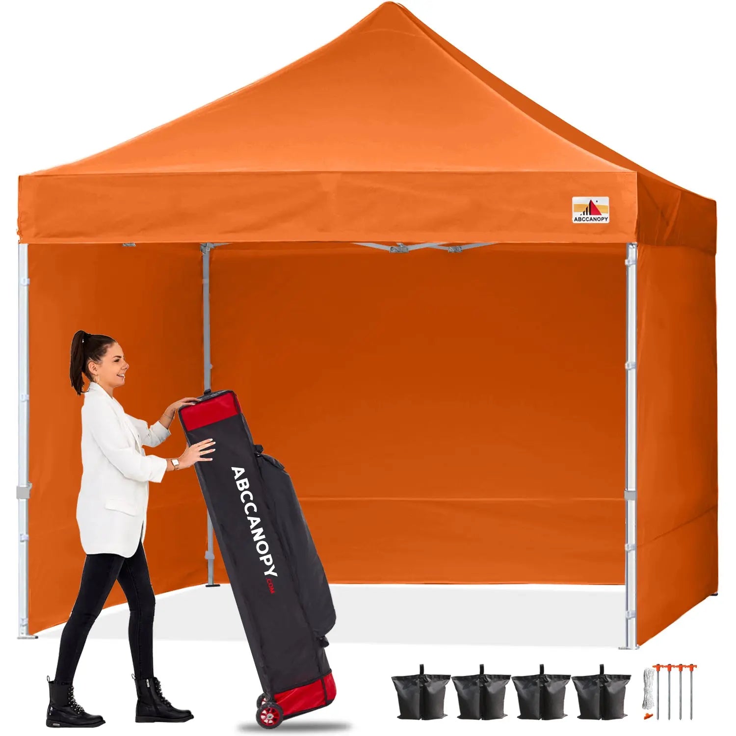 ABCCANOPY S1 Commercial Pop Up Canopy Tent with Sidewalls - 10x10, 10x15, 10x20